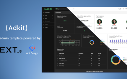Adkit - Nextjs Yönetici Şablonu | Sonraki.JS, React, Ant Design