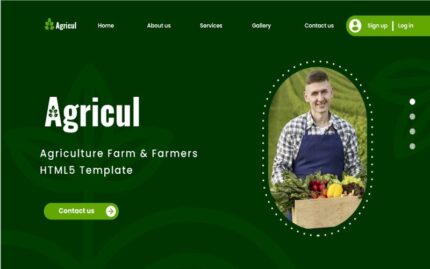 Agricul - Tarım Çiftliği ve Çiftçiler HTML5 Şablonu