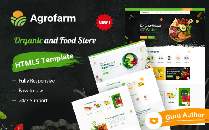 Agrofarm - Organik Gıda ve Organik Mağaza HTML5 Şablonu