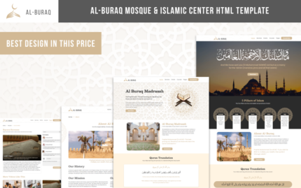 Al-Buraq – Cami ve İslam Merkezi HTML Şablonu