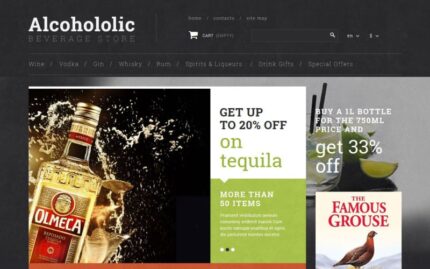 Alcoholic Beverage Store PrestaShop Teması