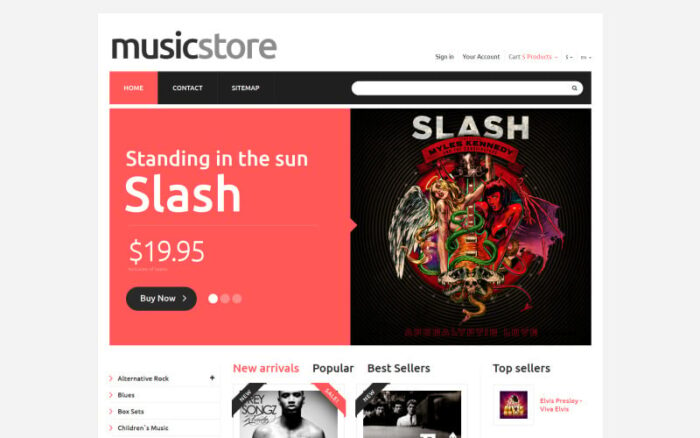 All Tastes Music PrestaShop Teması