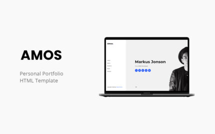 Amos - Premium Kişisel Portföy Web Sitesi Şablonu