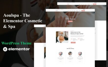 Aoulspa– The Elementor Cosmetic & Spa Tek sayfalık WordPress Teması