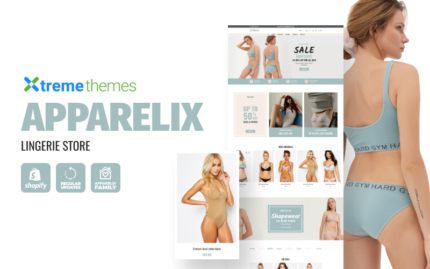 Apparelix Shopify Lingerie Store Teması