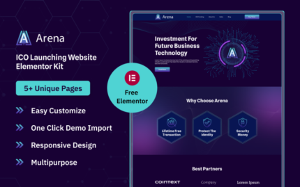 Arena ICO Elementor Kitini Başlatıyor