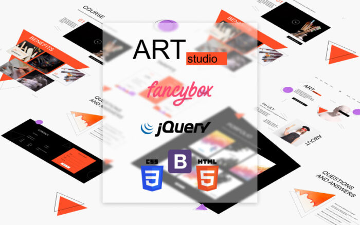 Art Studio - Duyarlı HTML Açılış Şablonu