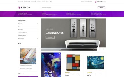 Articon - Art Gallery Store Magento Teması