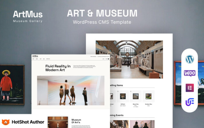 Artmus – Müze Galerisi WordPress Elementor Teması