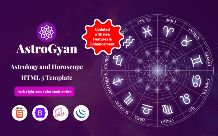 AstroGyan - Astroloji ve Burç HTML 5 Şablonu