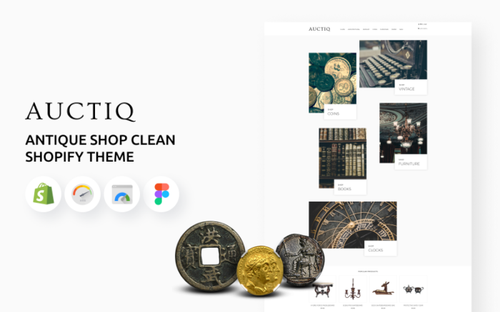 Auctiq - Antique Shop Clean Shopify Teması