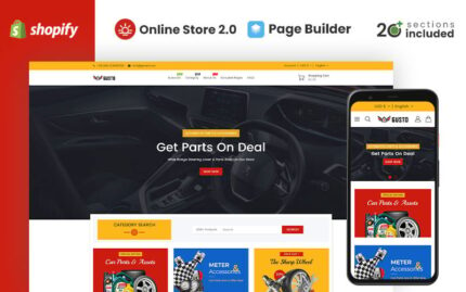 Auto Gusto Parts Store Shopify Teması