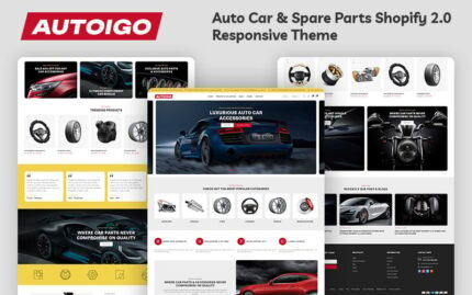 Autoigo - Otomotiv Araba ve Yedek Parça Otomatik Araç Çok Amaçlı Shopify 2.0 Duyarlı Teması