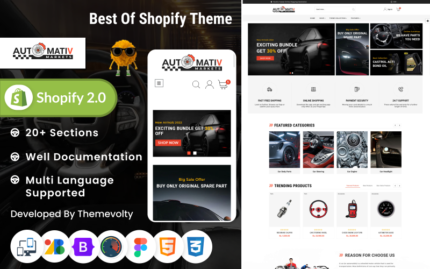 Automativ - Mega Parçalar Premium Shopify Teması