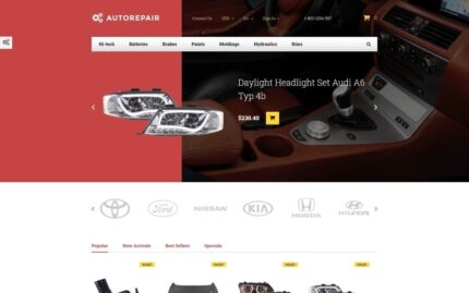 Autorepair - Car Parts PrestaShop Teması