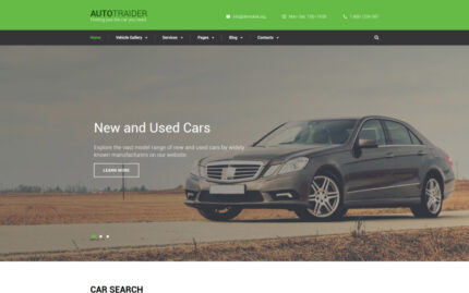 AutoTrader Web Sitesi Şablonu