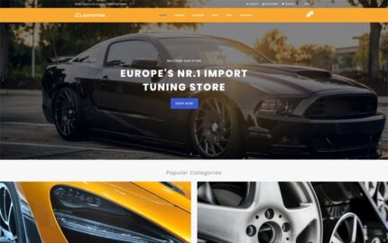 Autotun - Arabalar ve Motosikletler Shopify Teması