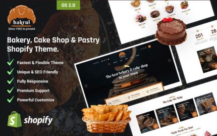 Bakrul - Fırın, Pasta Dükkanı ve Pastane Shopify Teması