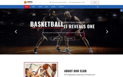 Basketbol Duyarlı Joomla Şablon