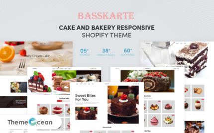 Basskarte - Cake & Bakery Duyarlı Shopify Teması