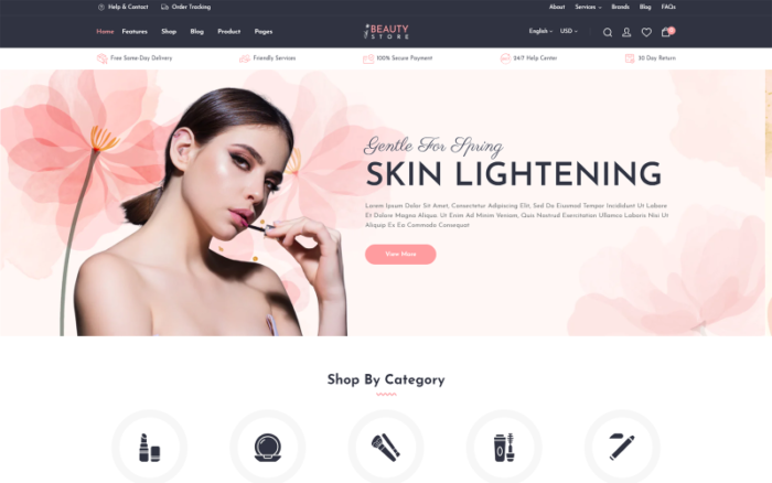 BeautyStore - Cilt Bakımı ve Kozmetik Shopify 2.0 Teması