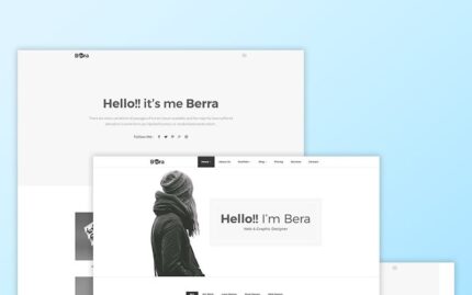 Berra - Minimal Portföy Web Sitesi Şablonu