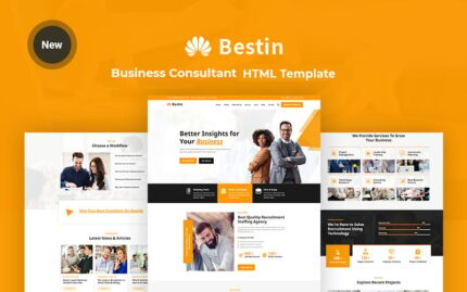 Bestin - İş ve Danışman Duyarlı Web Sitesi Şablonu