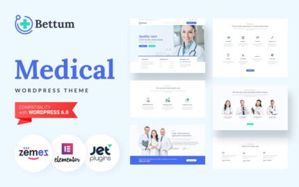 Bettum - Temiz Tıbbi WordPress Elementor Teması