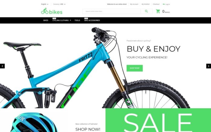 Bike Shop Magento Teması