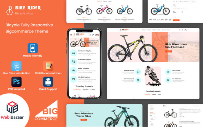 BikeRider - Çok Amaçlı Doğa Sporları BigCommerce Teması