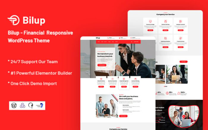 Bilup - Finansal WordPress Teması