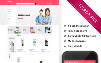 BioZen - Duyarlı Medikal Mağaza PrestaShop Teması