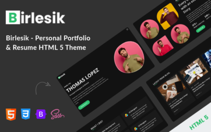 Birlesik - Kişisel Portföy Özgeçmiş HTML5 Teması