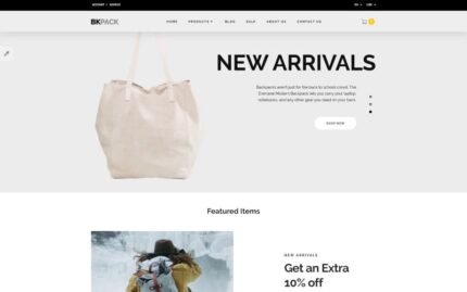 BKPack - Responsive Bags Online Store OpenCart Şablonu