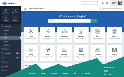 Bluedox - Premium Bootstrap 5 Yönetici Panosu