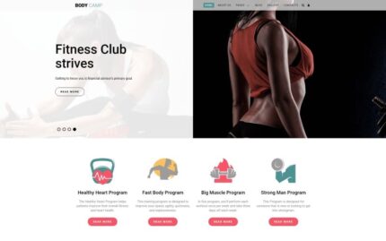 Body Camp - Fitness Joomla Şablonu