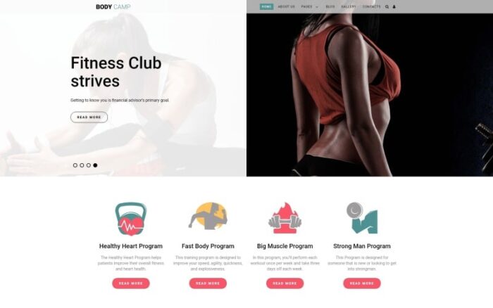 Body Camp - Fitness Joomla Şablonu