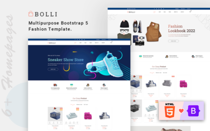 Bolli - Çok Amaçlı Moda Bootsrap 5 Web Sitesi Şablonu