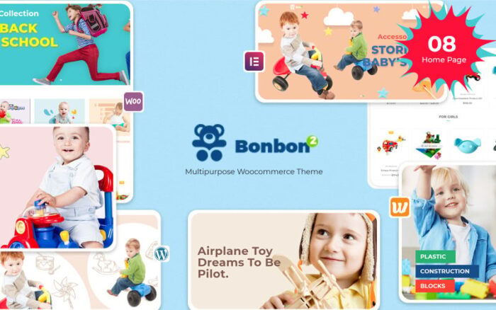 Bonbon - Baby & Kids Store WooCommerce Teması