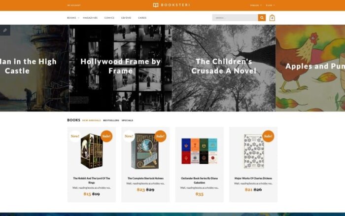 Books Responsive OpenCart Şablonu