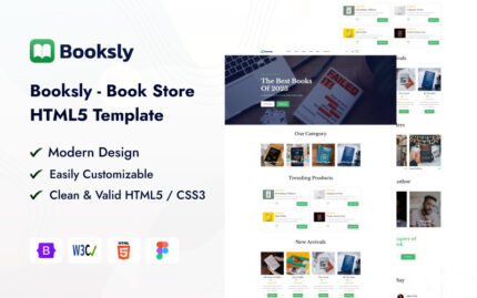 Booksly - Kitapçı HTML5 Şablonu