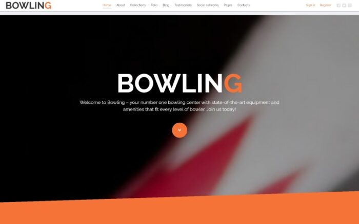 Bowling Joomla Şablonu