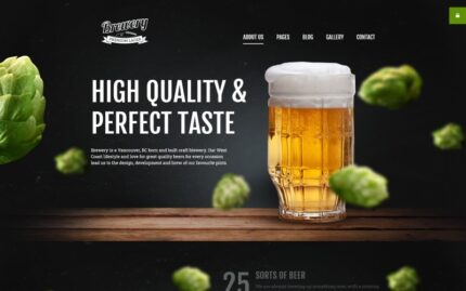 Brewery Responsive Joomla Teması