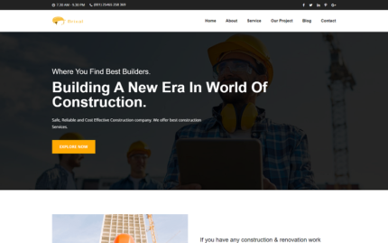 Brixal - İnşaat Yapı İşletmesi HTML Şablonu