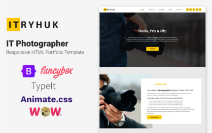 BT Fotoğrafçısı - Duyarlı HTML Portföyü Şablonu