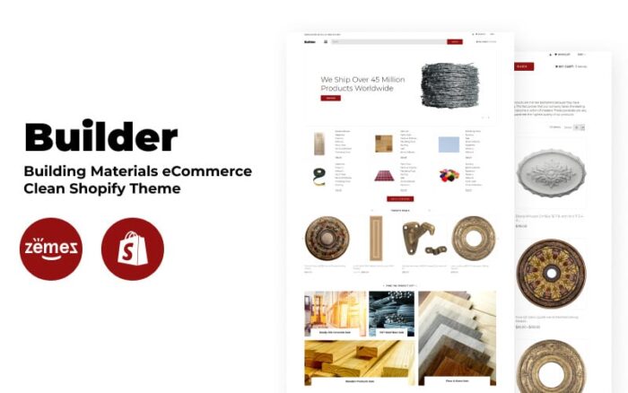 Builder - Building Materials eCommerce Clean Shopify Teması