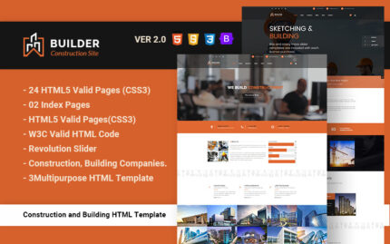 Builder - İnşaat ve Yapı HTML Web Sitesi Şablonu