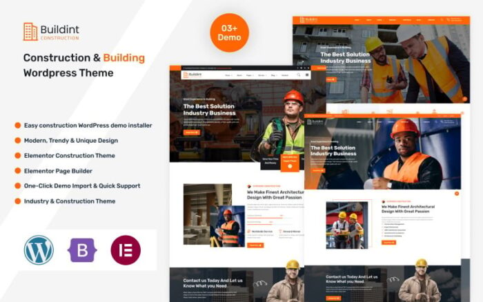 Buildint-İnşaat ve Bina WordPress Teması