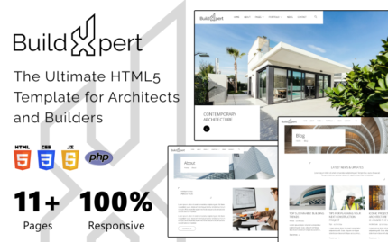 BuildXpert - Mimarlar ve İnşaatçılar için En İyi HTML5 Web Sitesi Şablonu