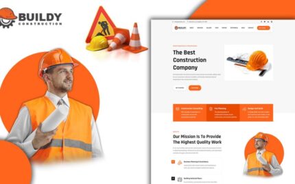 Buildy Modern İnşaat Açılış Sayfası HTML5 Şablonu